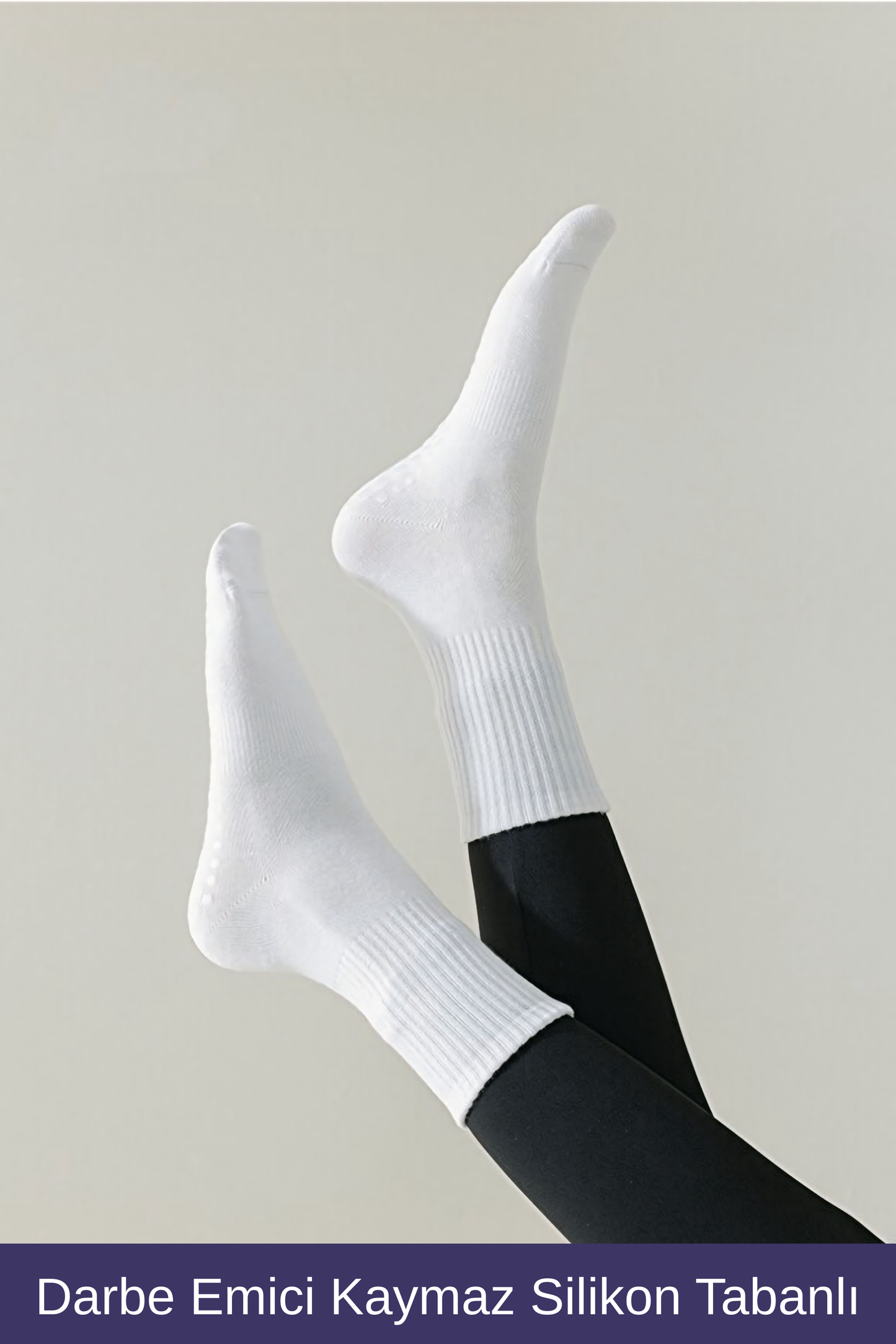 3’lü Kaymaz Pilates Çorabı