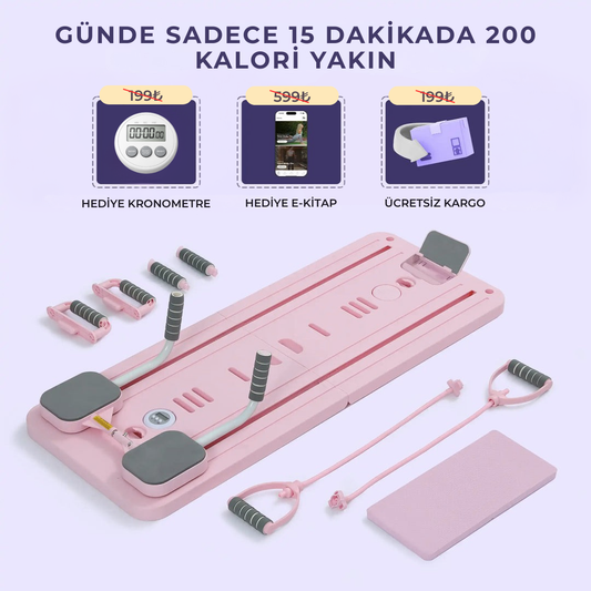 SlimFit Pilates Reformer - Katlanabilir Ev Tipi Pilates Aleti