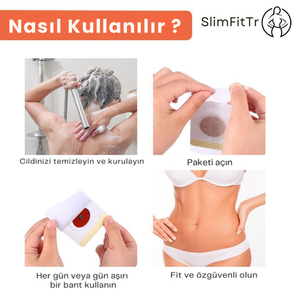 Kilo Vermeye Yardımcı SlimFitTr Zayıflama Bandı 30'lu