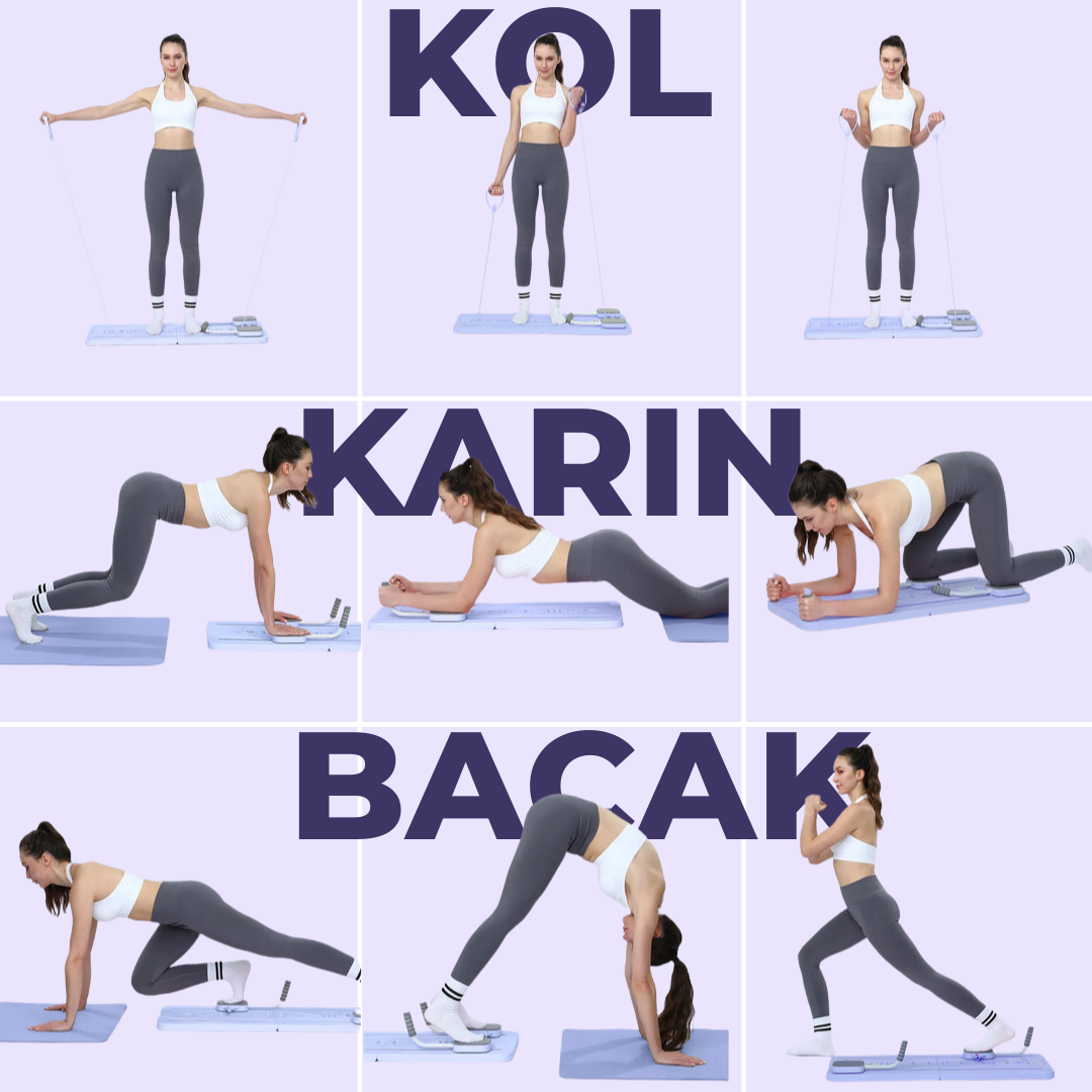 SlimFit Pilates Reformer - Katlanabilir Ev Tipi Pilates Aleti